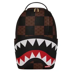 Balo Sprayground That Big Check Shark Backpack Màu Đen Nâu