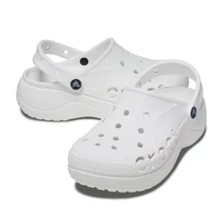 Dép Nữ Crocs Baya Platform White 208186-100 Màu Trắng Size 34-35