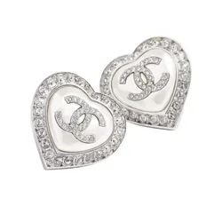 Khuyên Tai Nữ Chanel Stud Earrings ABB632 B14143 NR575 Màu Bạc