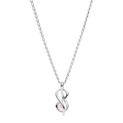 Dây Chuyền Nữ Pandora Infinity Knot Collier Necklace 393762C01 Màu Bạc