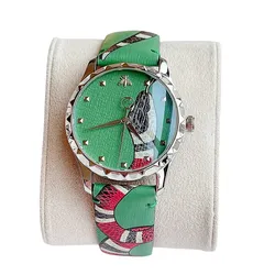 Đồng Hồ Gucci Le Marché Des Merveilles Watch 38mm YA1264081 Màu Xanh Green
