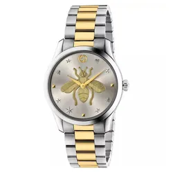 Đồng Hồ Unisex Gucci G-Timeless Watch 38mm Màu Bạc/ Vàng