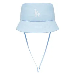 Mũ MLB Basic UV Protection Wide Bucket Hat LA Blue 3AHT28123-07BLL Màu Xanh Blue