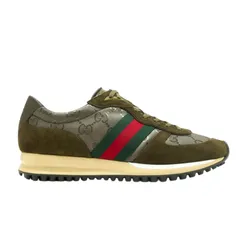 Giày Sneaker Nam Gucci Re-Motion 832461AAEW33041 Màu Xanh Rêu Size 39