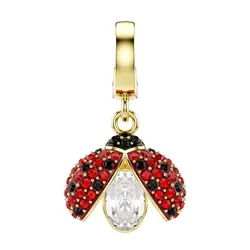 Hạt Vòng Charm Swarovski Idyllia Charm Mixed Cuts, Ladybug, Red, 18K Gold Plated 5743138 Màu Vàng/Đỏ