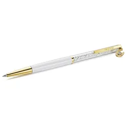Bút Bi Swarovski Crystalline Ballpoint Pen Horse Shoe, White Lacquered, Gold-tone Plated 5740699 Màu Vàng Phối Trắng