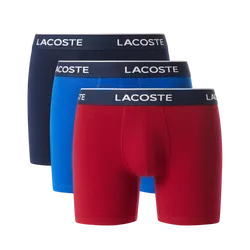 Set 3 Quần Lót Nam Lacoste Men's 3-Pack Stretch Cotton Boxer Briefs 6H2411-51-6PM Phối Màu Size M