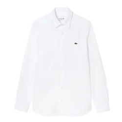 Áo Sơ Mi Dài Tay Nam Lacoste Slim Fit Shirt Made Of Stretch Poplin Fabric CH6282 001 Màu Trắng&nbsp;Size 39
