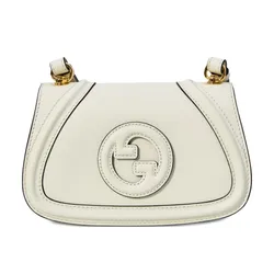 Túi Đeo Vai Nữ Gucci Blondie Small Leather Shoulder Bag Màu Trắng