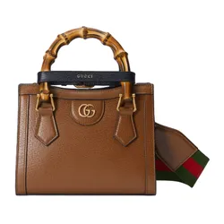Túi Tote Nữ Gucci&nbsp;Diana Leather Tote Bag 702732 U3ZDT 2549 Màu Nâu