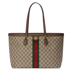 Túi Tote Nữ Gucci Ophidia Large Tote Bag Màu Nâu Xám