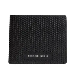 Ví Nam Tommy Hilfiger Texture Mini Card Wallet 13728 - BDS Màu Đen