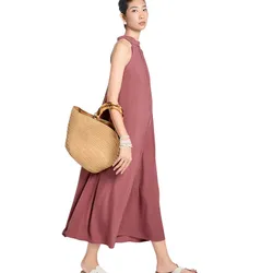 Váy Suông Cổ Yếm F2 Fashion & Freedom A Touch Of Effortless Elegance D836-S-1224 Màu Hồng Đất Size S