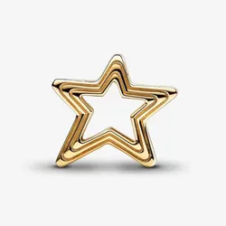 Hạt Vòng Charm Pandora Radiant Star 752361C00 Màu Vàng Gold