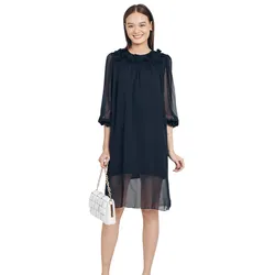 Váy Liền Nữ F2 Fashion & Freedom Brighter Day Black Chiffon Dress D561-D-S-1121 Màu Đen Size S