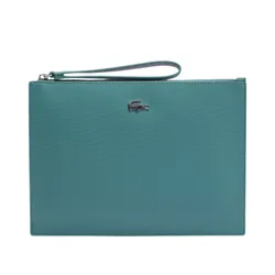 Túi Cầm Tay Lacoste Anna Coated Pique Canvas Pouch NF2791AA N87 Màu Xanh Cổ Vịt