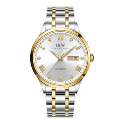 Đồng Hồ Nam I&W Carnival 679G-T1 Màu Trắng Vàng