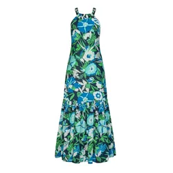 Váy Maxi Nữ F2 Fashion & Freedom D433-XH-S-0724 Màu Hoa Xanh Size S