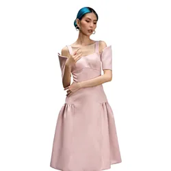 Váy Gấm Nữ F2 Fashion & Freedom Queen Of The Night D581-HN-S-0122 Màu Hồng Nhạt Size S