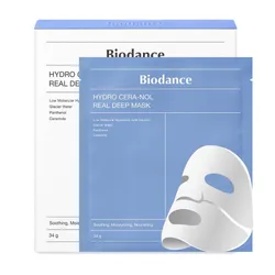 Mặt Nạ Thạch Hỗ Trợ Dưỡng Ẩm Sâu Cải Thiện Da Khô Ráp Biodance Hydro Cera-nol Real Deep Mask (Hộp 4 Miếng)