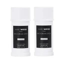 Combo 2 Thanh Khử Mù Hương Nước Hoa Ngăn Mồ Hôi Marcweiss Paris Deo-Cream Stick Couler (2 x 40ml)