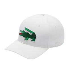Mũ Lacoste Crocodile Graphic Baseball Cap RK3385 70V Màu Trắng