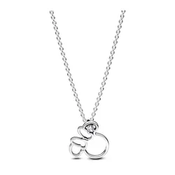Dây Chuyền Nữ Pandora Collana Disney Collana Sagoma Minnie Mouse 393187C01 Màu Bạc