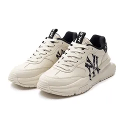 Giày Thể Thao MLB Chunky Runner Classic Monogram New York Yankees 3ASHCRM3N-50BKS Màu Đen Trắng Size 230