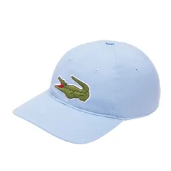 Mũ Unisex Lacoste Crocodile Adjustable Cotton Twill Cap RK9871 HBP Màu Xanh Nhạt
