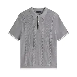 Áo Polo Nam Tommy Hilfiger Short-Sleeve Cable Knit Sweater Polo Màu Xám Size XS
