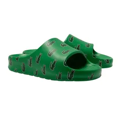 Dép Nam Lacoste Men's Serve Slide 2.0 Sandals With Color Details 46CMA0043 AG9 Màu Xanh Green Size 8