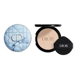 Combo Case Dior Forever Blue Bow + Lõi Phấn Nước Dior Forever Cushion Matte Tone 0N