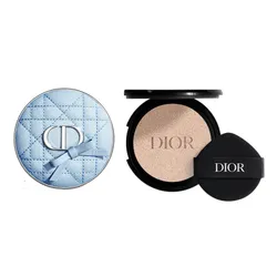 Combo Case Dior Forever Blue Bow + Lõi Phấn Nước Dior Forever Cushion Matte Tone 0.5N