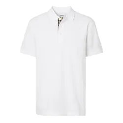 Áo Polo Nam Burberry Eddie Polo Shirt Màu Trắng Size XS