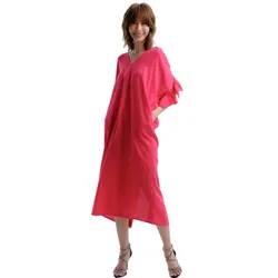 Váy Liền Nữ F2 Fashion & Freedom Linen D497-HS-S-0321 Màu Hồng Sen Size S