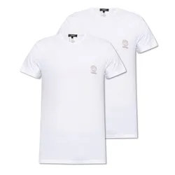 Set 2 Áo Thun Nam Versace Cotton-Jersey Undershirt 2-Pack AU10193 Màu Trắng Size M