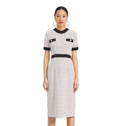 Váy Nữ F2 Fashion & Freedom D696-TCR-S-0223 Màu Trắng/Đen Size S