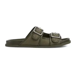 Dép Nam Gucci Buckle GG Canvas 831830 FAD71 8746 Màu Xanh Green Size 40