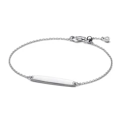 Vòng Đeo Tay Pandora Engravable Bar Chain Bracelet 594010C01 Màu Bạc Size 16