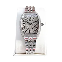 Đồng Hồ Nữ Kemil Ivanka Crystal Women’s Watch KM2601 36mm Màu Bạc