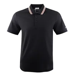 Áo Polo Nam Burberry Icon Stripe Lightweight With Logo 81118111 Màu Đen Size M