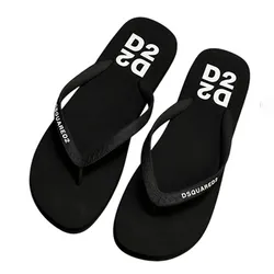 Dép Xỏ Ngón Nam Dsquared2 Black Heel Flip Flops FFM0001 17208765 2124 Màu Đen Size 40
