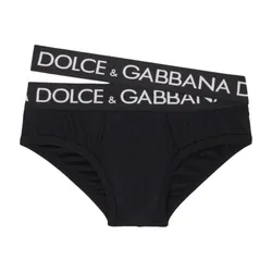 Quần Lót Nam Dolce & Gabbana D&G Black Logo M3E12J FUGHH Màu Đen Size 3