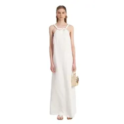 Váy Maxi Nữ F2 Fashion & Freedom Linen Chocolate Fall In Love DT-D678-T-S-1122 Màu Trắng Size S