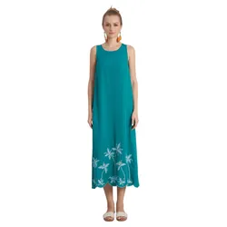 Váy Linen Nữ F2 Fashion & Freedom Holiday Vibes D704-X-S-0323 Màu Xanh Size S