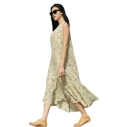 Váy Suông Nữ F2 Fashion & Freedom Work From Home D396-VH-S-0320 Màu Vàng Size S
