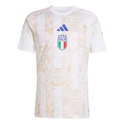 Áo Thun Nam Adidas Italy National Team Men's Home Kit 26 JY5633 Tshirt Màu Be Trắng Size S