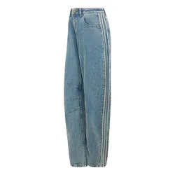 Quần Jean Nữ Adidas Barrel KQ6476 Màu Xanh Denim Size 2530
