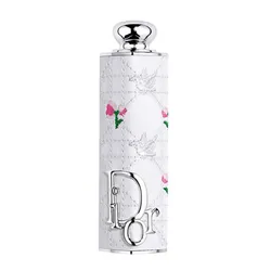Vỏ Son Môi Dior Addict Lipstick Case Flowery Cannage Limited Màu Trắng Họa Tiết