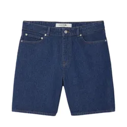 Quần Short Nam Lacoste Straight Fit Denim Bermuda FH9932 ML4 Màu Xanh Đậm Size 40